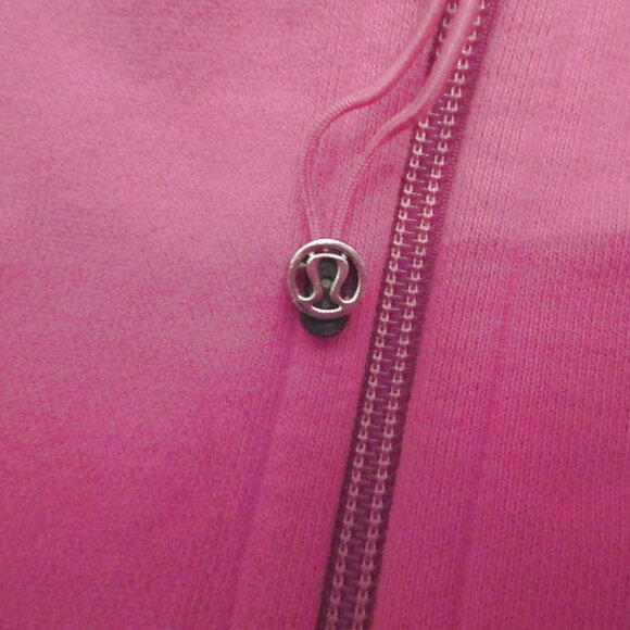 Lululemon Womens Scuba Hoodie Size 8 Jacket Raspberry Full Zip Soft Fleece Gorp - Picture 3 of 10